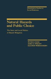 表紙画像: Natural Hazards and Public Choice 9780125982207