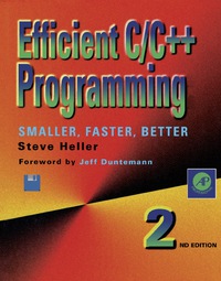 Cover image: Efficient C/C++ Programming 2nd edition 9780123390950