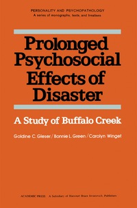 Immagine di copertina: Prolonged Psychosocial Effects of Disaster 9780122862601