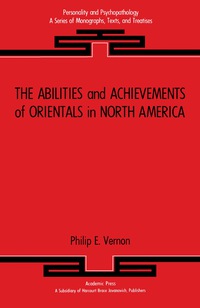 Titelbild: The Abilities and Achievements of Orientals in North America 9780127186801