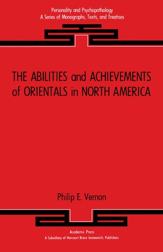 Cover image: The Abilities and Achievements of Orientals in North America 9780127186801
