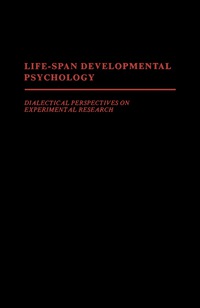Cover image: Life-Span Developmental Psychology 9780122035609
