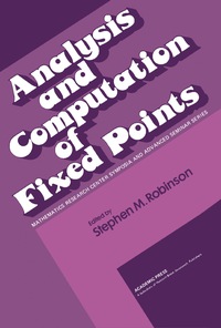 Imagen de portada: Analysis and Computation of Fixed Points 9780125902403