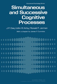 Imagen de portada: Simultaneous and Successive Cognitive Processes 9780122031502