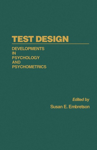 Cover image: Test Design 9780122381805