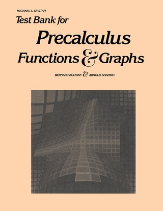 Cover image: Test Bank for Precalculus 9780124178960
