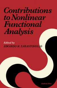 Omslagafbeelding: Contributions to Nonlinear Functional Analysis 9780127758503