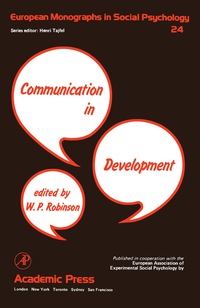 Imagen de portada: Communication in Development 9780125901406