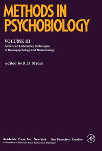 表紙画像: Methods in Psychobiology 9780124610033
