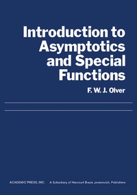 Cover image: Introduction to Asymptotics and Special Functions 9780125258562