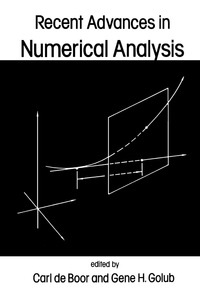表紙画像: Recent Advances in Numerical Analysis 9780122083600