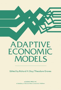 表紙画像: Adaptive Economic Models 9780122073502