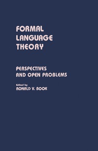 صورة الغلاف: Formal Language Theory 9780121153502