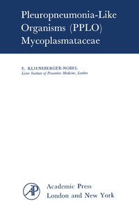 Cover image: Pleuropneumonia-Like Organisms (PPLO): Mycoplasmataceae 9781483232447
