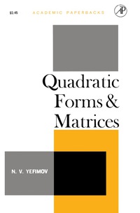 Imagen de portada: Quadratic Forms and Matrices 9781483256535