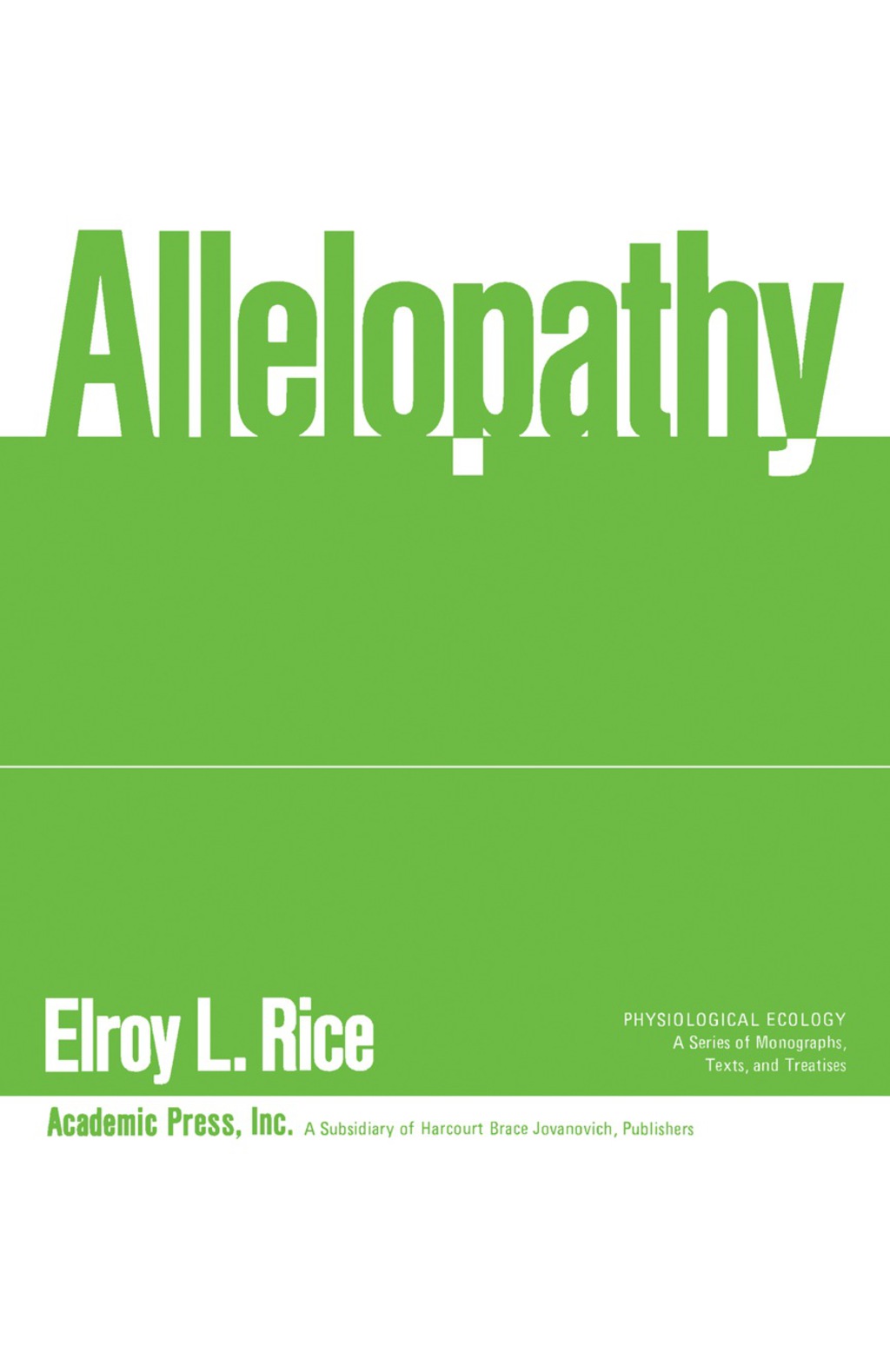 Allelopathy (eBook)