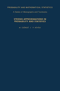 Imagen de portada: Strong Approximations in Probability and Statistics 9780121985400