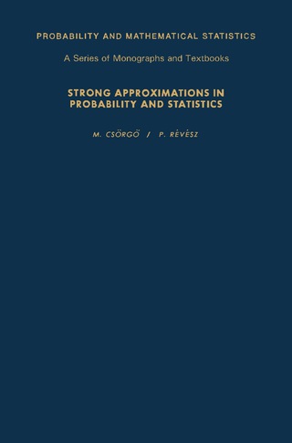Imagen de portada: Strong Approximations in Probability and Statistics 9780121985400