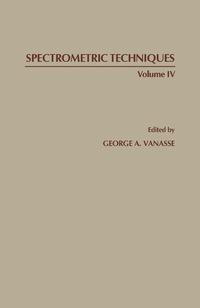 Cover image: Spectrometric Techniques 9780127104041