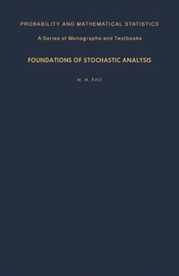 Cover image: Foundations of Stochastic Analysis 9780125808507