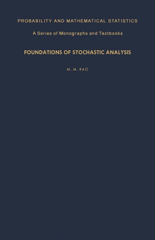 Cover image: Foundations of Stochastic Analysis 9780125808507