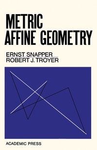 表紙画像: Metric Affine Geometry 9780126536508