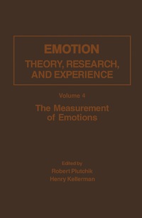 Cover image: The Measurement of Emotions 9780125587044