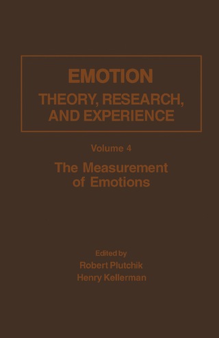 Cover image: The Measurement of Emotions 9780125587044