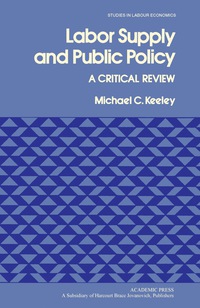 Imagen de portada: Labor Supply and Public Policy 9780124039209