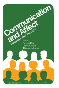 Imagen de portada: Communication and Affect 9780125582506