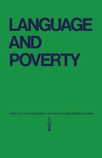 Imagen de portada: Language and Poverty 9780127548500
