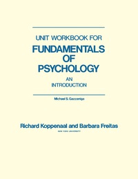 表紙画像: Unit Workbook for Fundamentals of Psychology 9780124202504