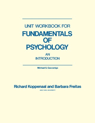 Immagine di copertina: Unit Workbook for Fundamentals of Psychology 9780124202504