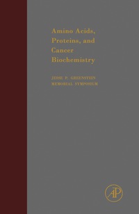 Omslagafbeelding: Amino Acids, Proteins and Cancer Biochemistry 9781483231242