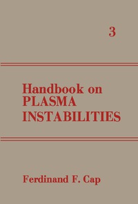 Omslagafbeelding: Handbook on Plasma Instabilities 9780121591038