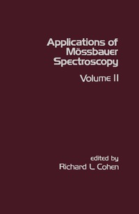 Imagen de portada: Applications of Mössbauer Spectroscopy 9780121784027