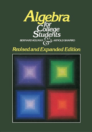 Cover image: Algebra for College Students 9780124178755