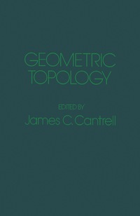 表紙画像: Geometric Topology 9780121588601