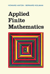 صورة الغلاف: Applied Finite Mathematics 9780120595501