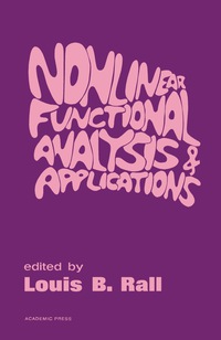 Cover image: Nonlinear Functional Analysis and Applications 9780125763509
