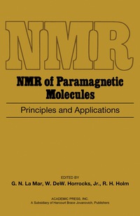 Immagine di copertina: NMR of Paramagnetic Molecules 9780124345508