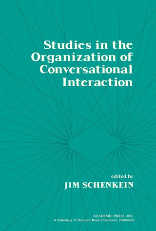 Cover image: Studies in the Organization of Conversational Interaction 9780126235500