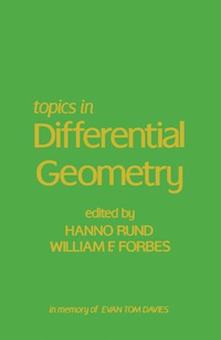 Cover image: Topics in Differential Geometry 9780126028508