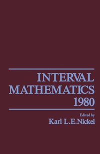 Imagen de portada: Interval Mathematics 1980 9780125188500