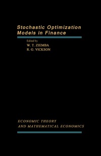 表紙画像: Stochastic Optimization Models in Finance 9780127808505