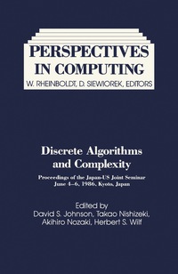 Cover image: Discrete Algorithms and Complexity 9780123868701