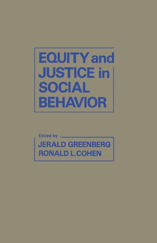 Imagen de portada: Equity and Justice in Social Behavior 9780122995804