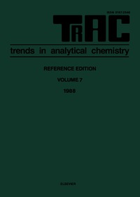 صورة الغلاف: TRAC: Trends in Analytical Chemistry 9780444873231