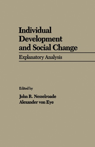 Cover image: Individual Development and Social Change 9780125156202