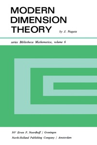 Cover image: Modern Dimension Theory 9781483229614